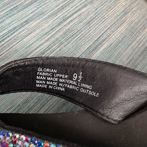 Yellow Box Women's Black Sandals with Colorful Beading - Picture 3 of 4